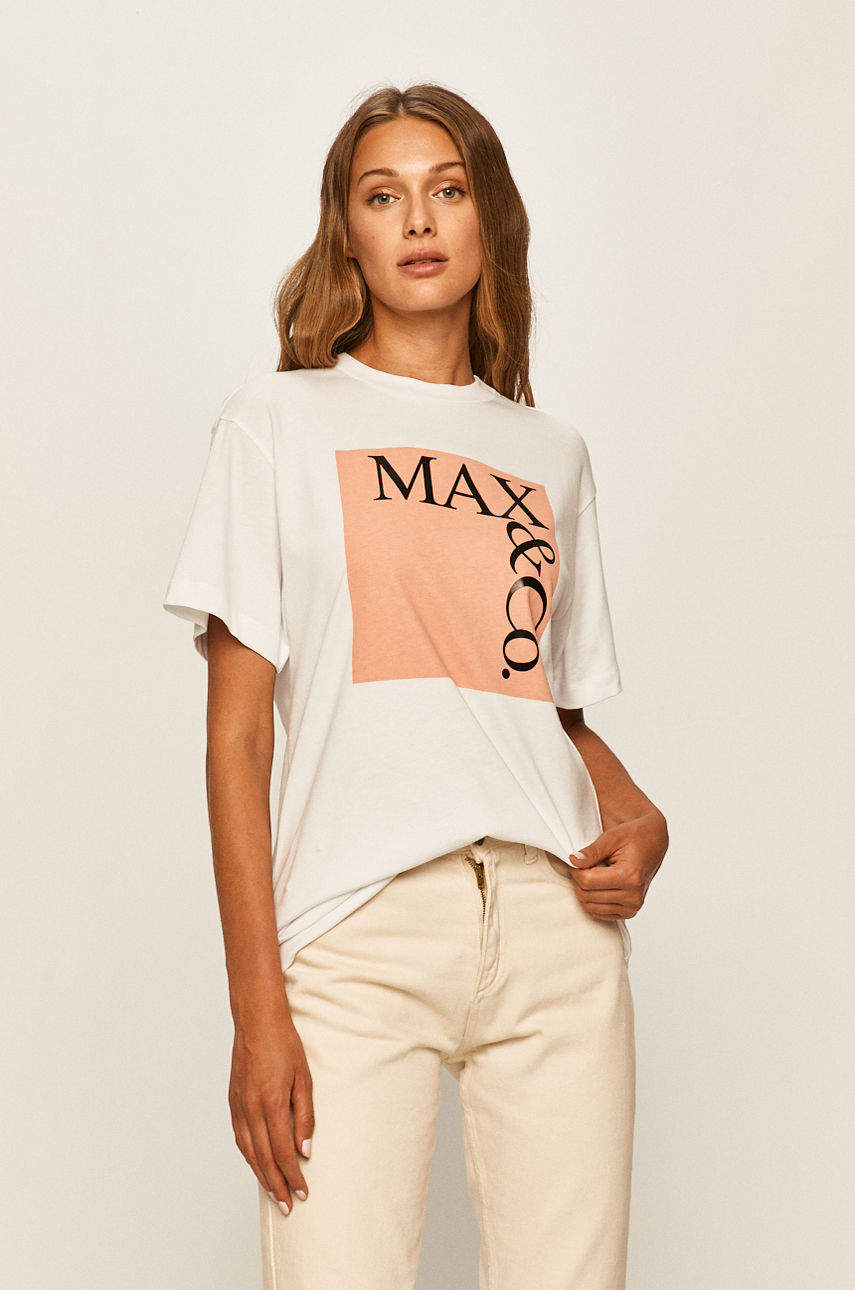 MAX&Co. - T-shirt różowy 49749620