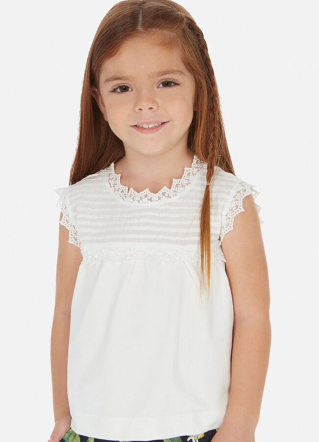 Mayoral - Bluzka dziecięca 92-134 cm biały 3003.6H.MINI