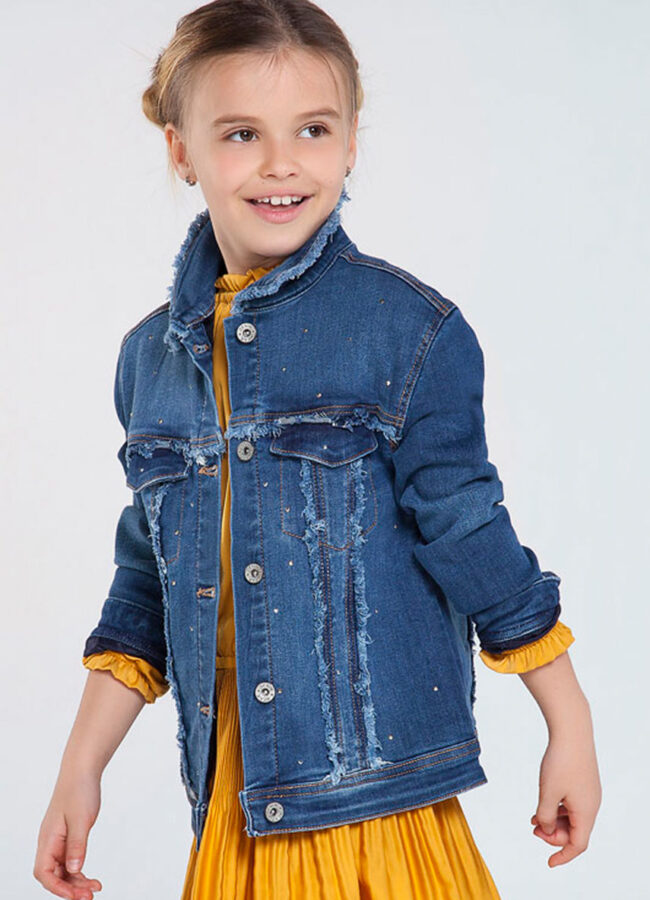 Mayoral - Kurtka jeansowa dziecięca 128-167 cm niebieski 7406.8D.JUNIOR