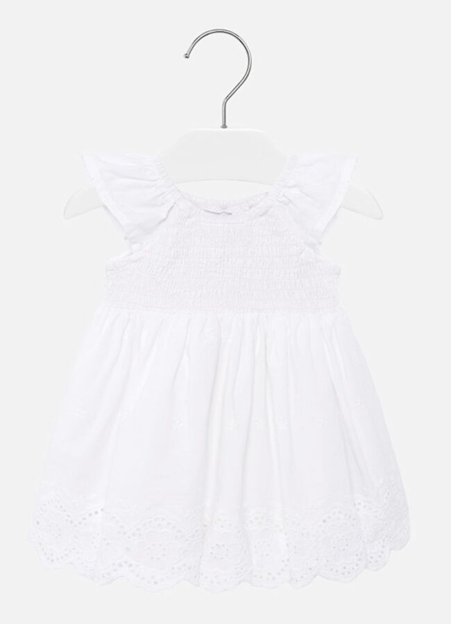 Mayoral - Sukienka dziecięca 74-98 cm biały 1934.4F.BABY