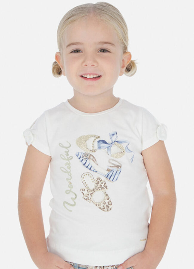 Mayoral - T-shirt dziecięcy 92-134 cm kremowy 3010.6F.MINI