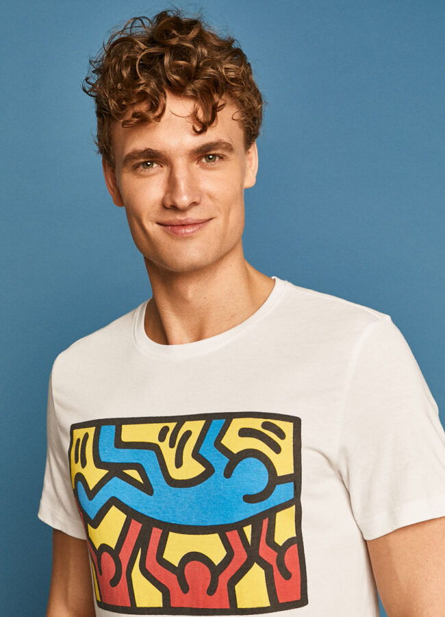 Medicine - T-shirt by Keith Haring biały RS20.TSM453