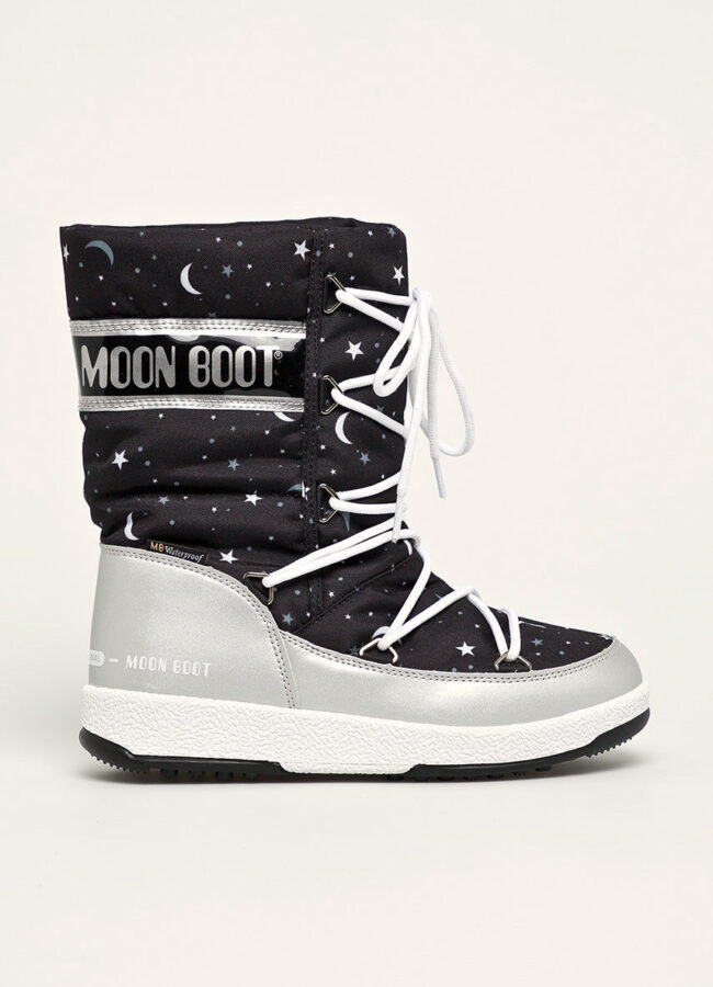 Moon Boot - Śniegowce dziecięce Girlq Universe srebrny 34052100.JR.GIRLQ.UNIV.