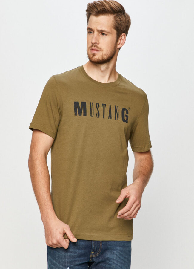 Mustang - T-shirt zielony 1005454.6358