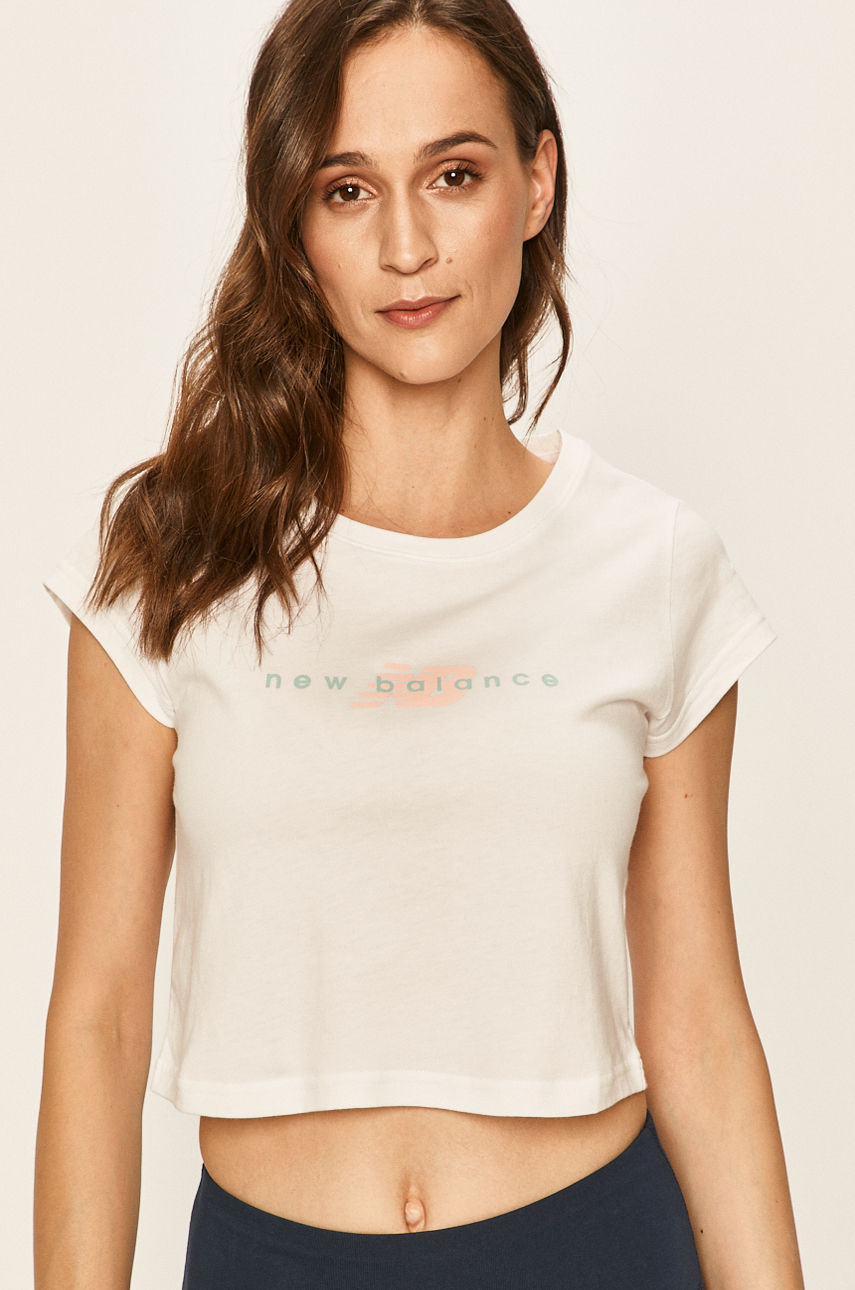 New Balance - T-shirt biały WT01511WT