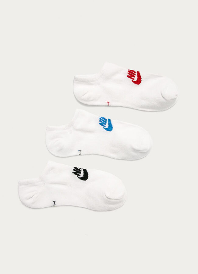 Nike Sportswear - Stopki (3-pack) biały SK0111
