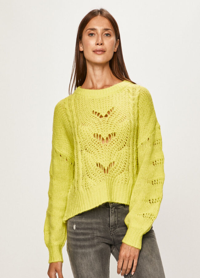 Noisy May - Sweter żółto - zielony 27008962
