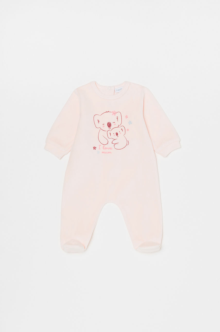 OVS - Śpioszki niemowlęce pastelowy różowy 1012205