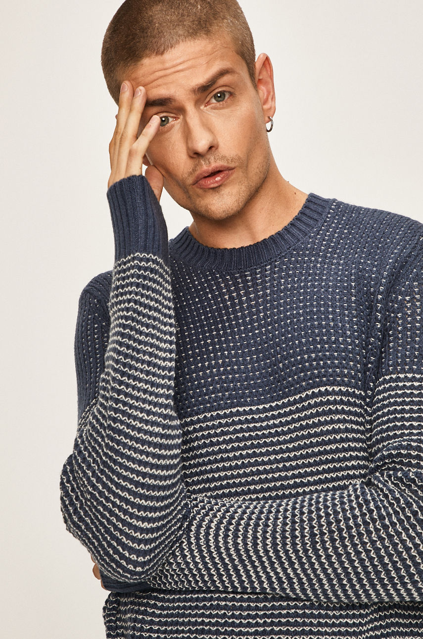 Only & Sons - Sweter granatowy 22014143