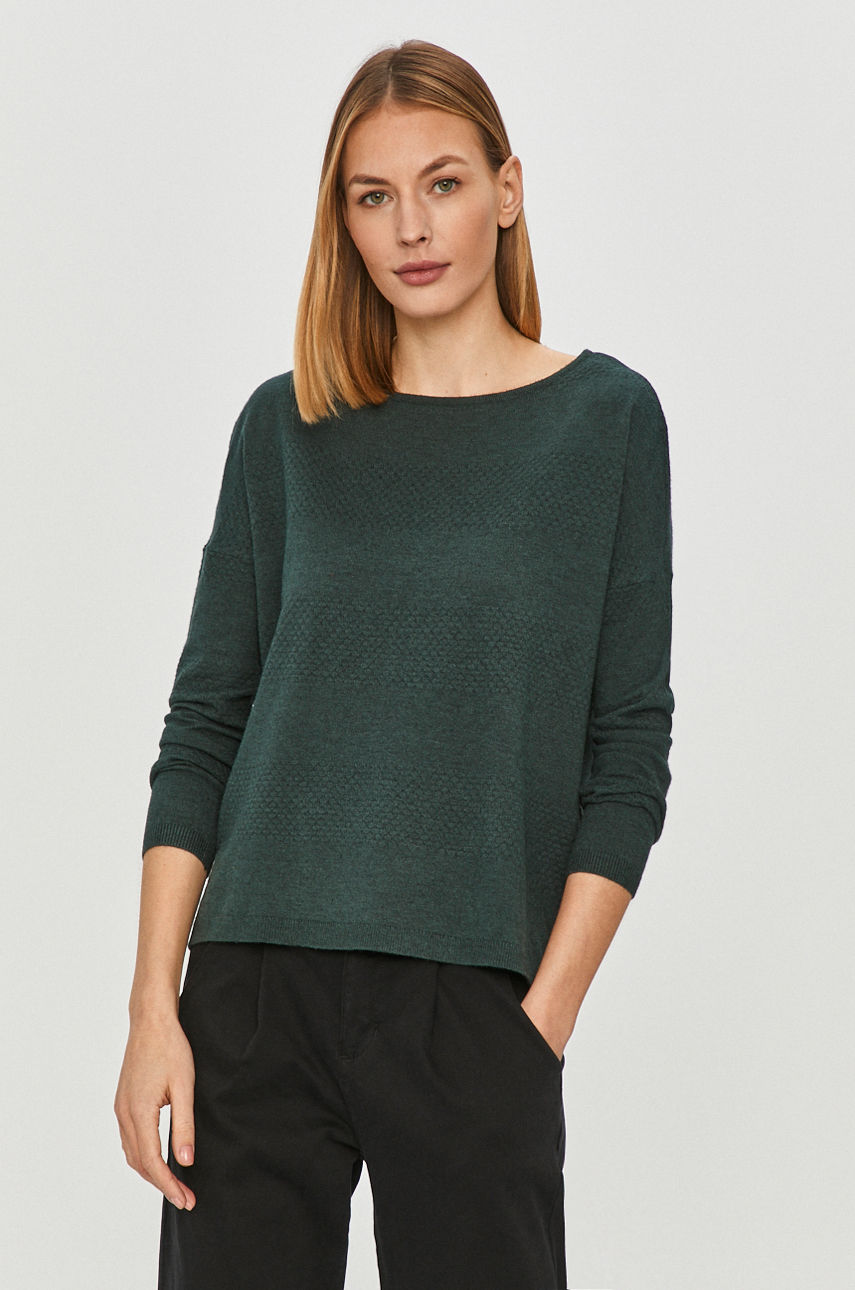 Only - Sweter ciemny zielony 15159016