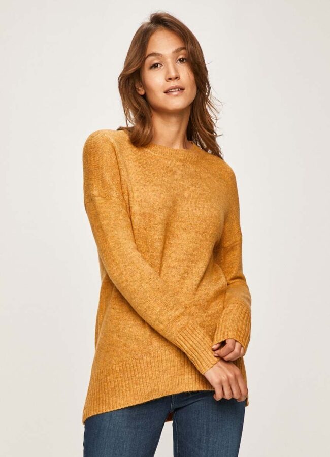 Only - Sweter żółty 15173800
