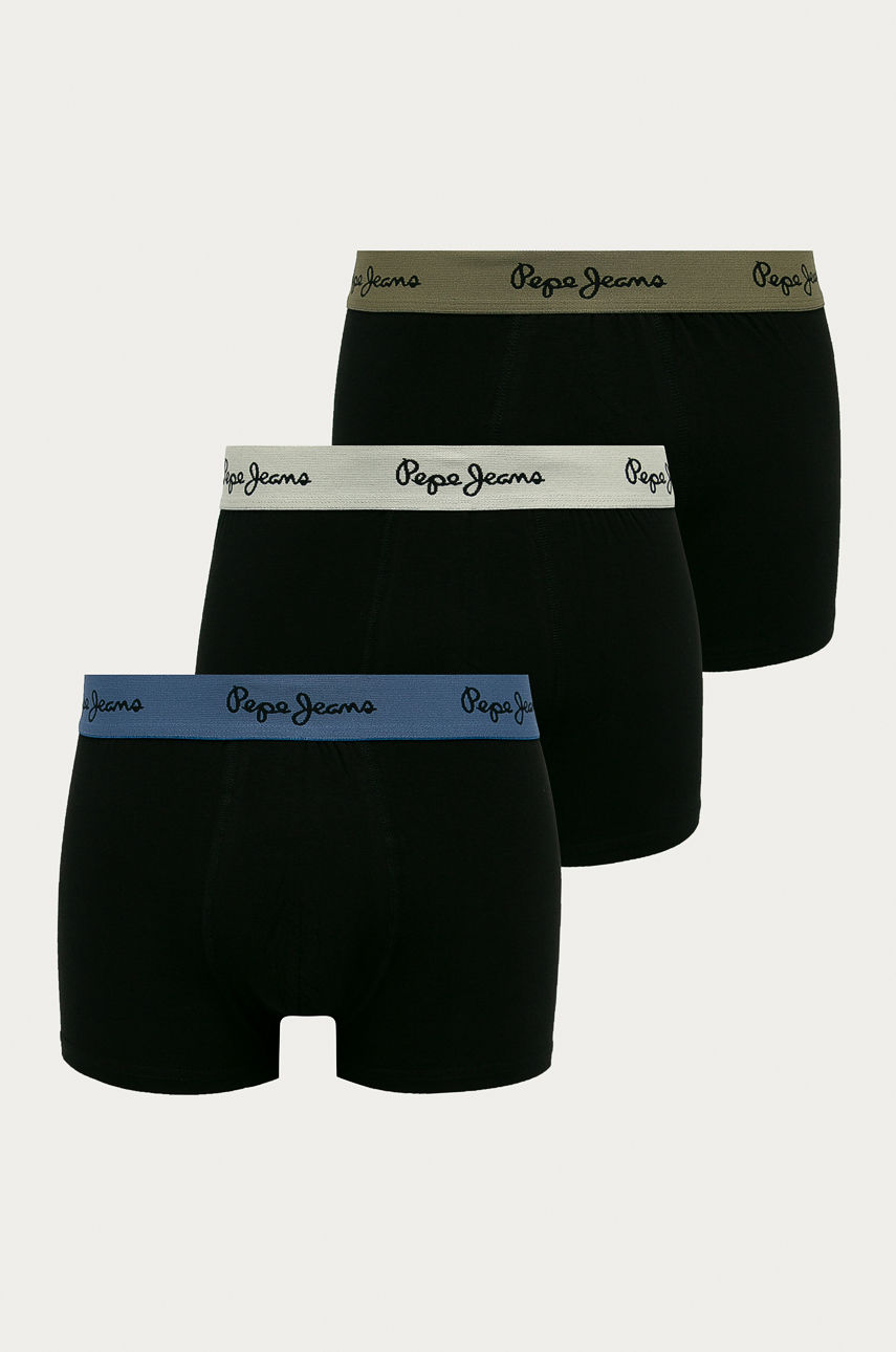 Pepe Jeans - Bokserki Haig (3-pack) czarny PMU10673.999