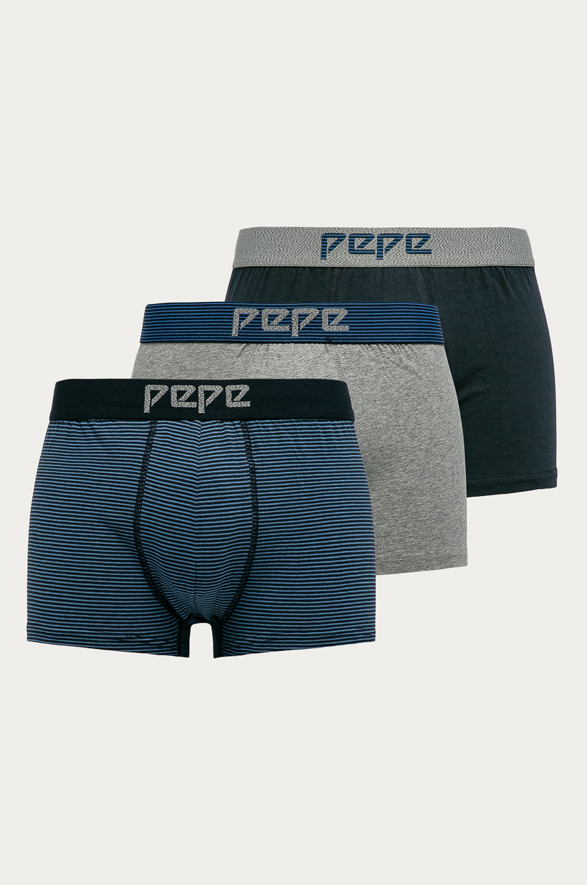 Pepe Jeans - Bokserki Herman (3-pack) niebieski PMU10678