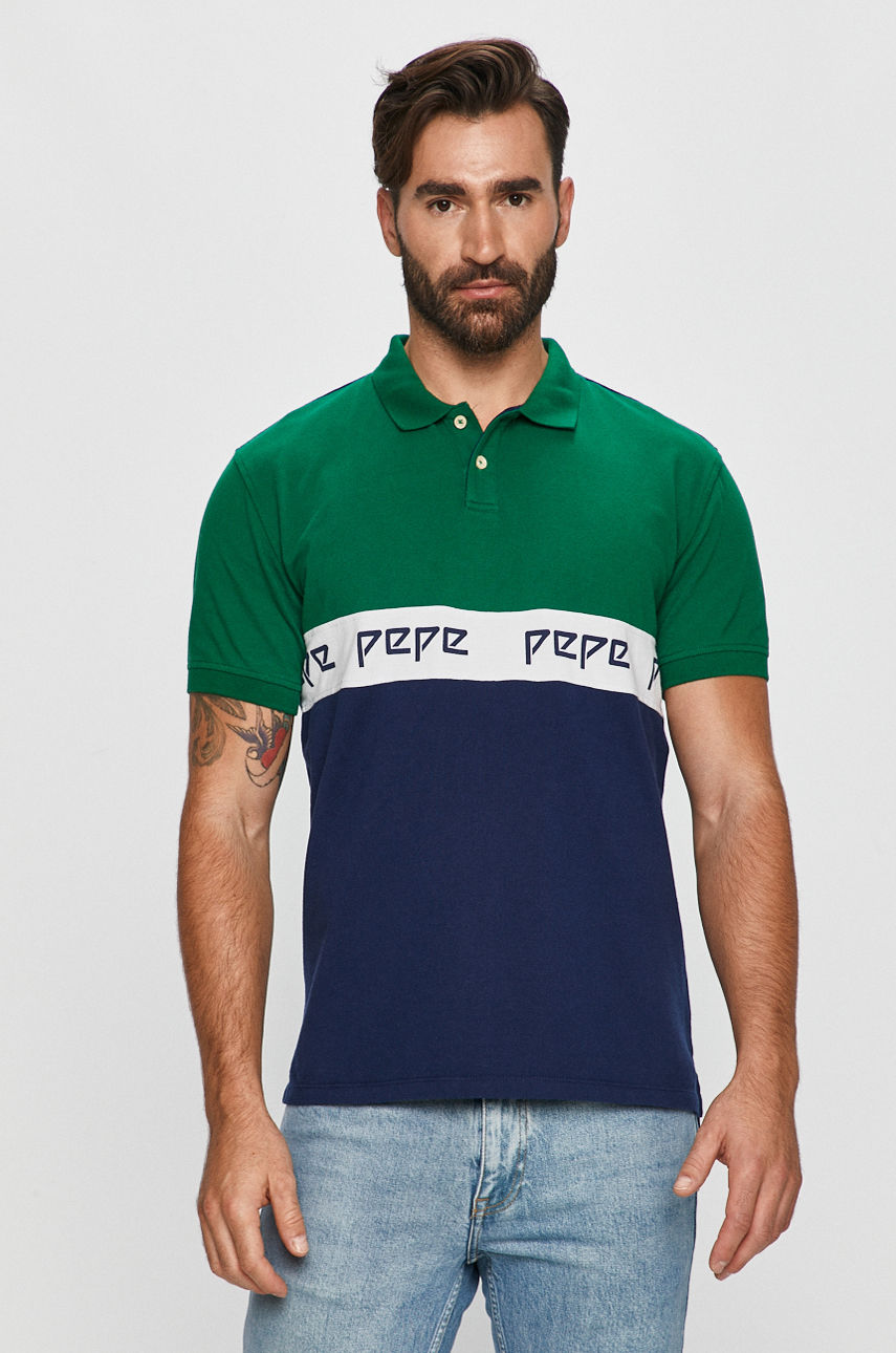 Pepe Jeans - Polo Fidall ciemny zielony PM541220.664
