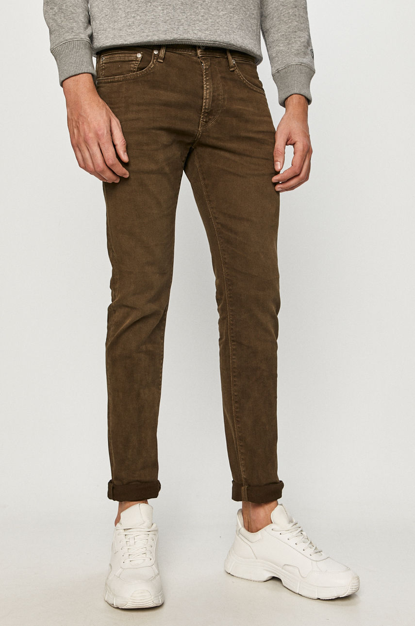 Pepe Jeans - Spodnie Stanley brudny zielony PM210947YB2.876
