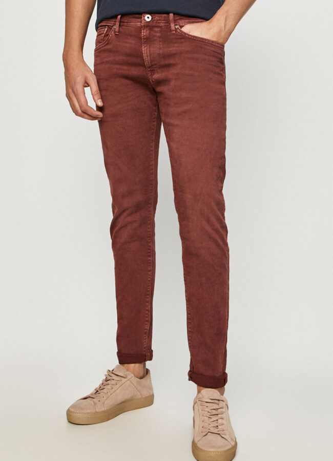 Pepe Jeans - Spodnie Stanley fiołkowo różowy PM210947YB2.895