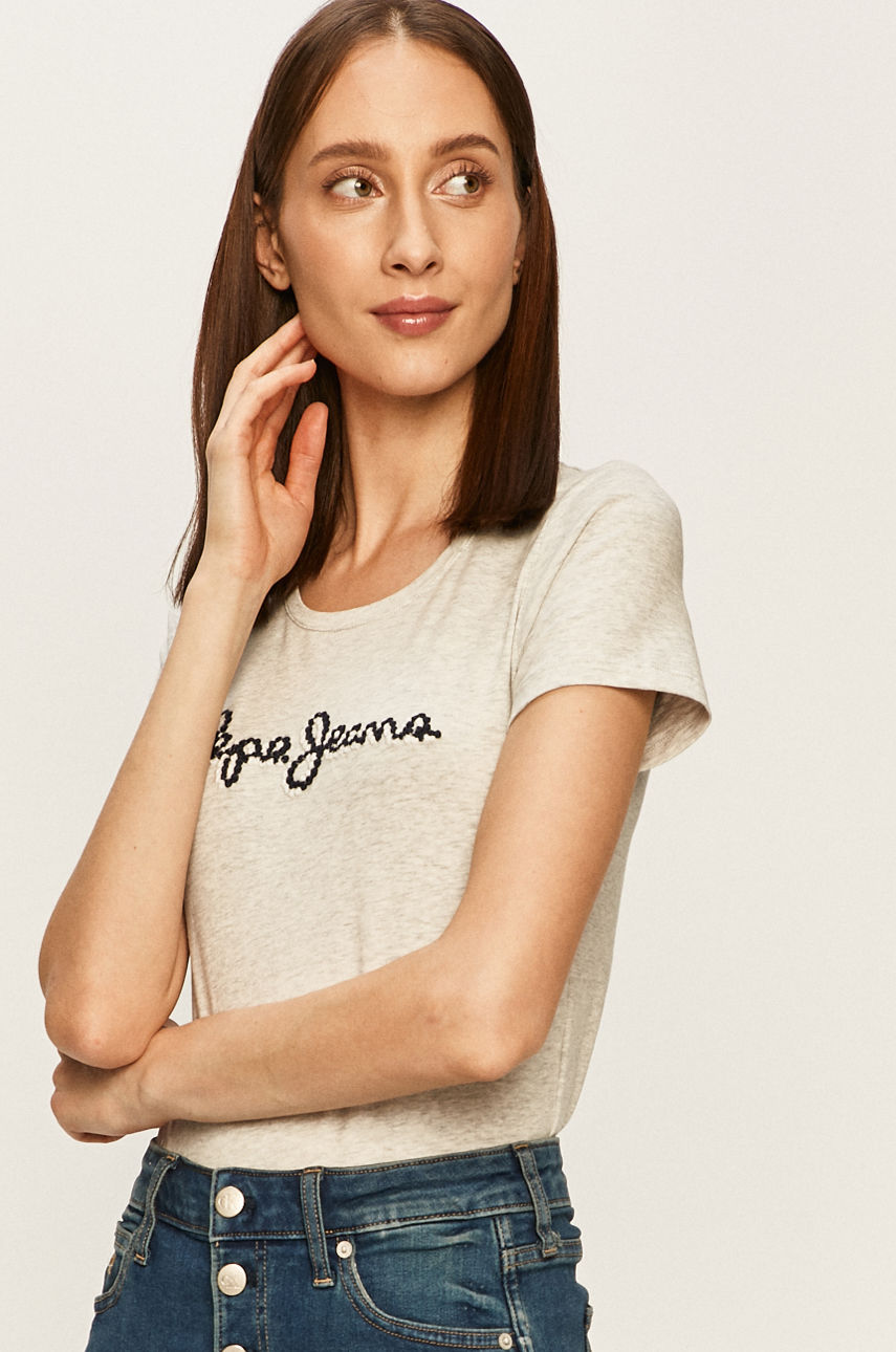 Pepe Jeans - T-shirt Bambie szary PL504433
