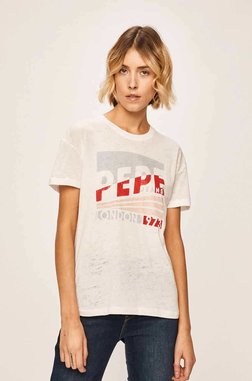 Pepe Jeans - T-shirt Cameo biały PL504338
