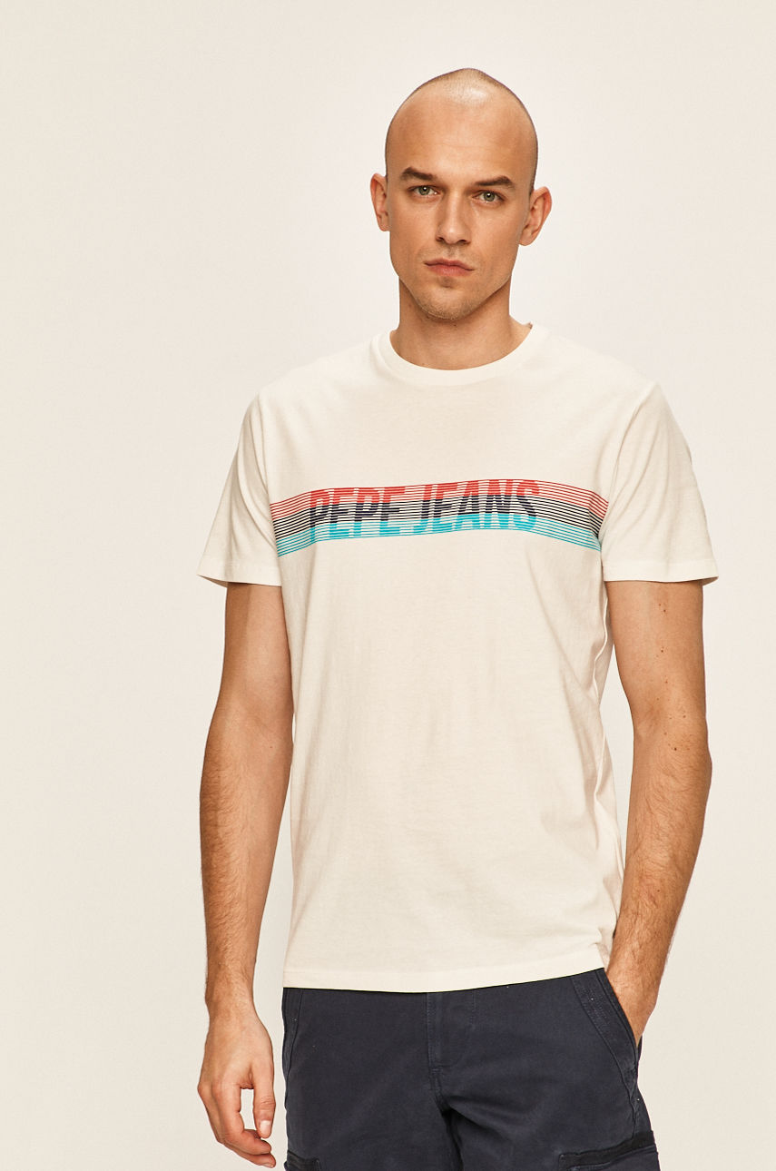 Pepe Jeans - T-shirt Marke biały PM507161