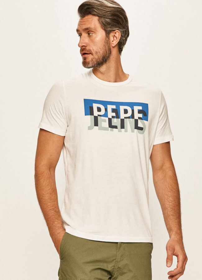 Pepe Jeans - T-shirt Micah biały PM507168.802
