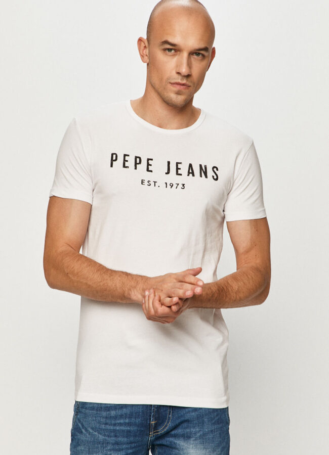 Pepe Jeans - T-shirt Pol biały PM503906.800