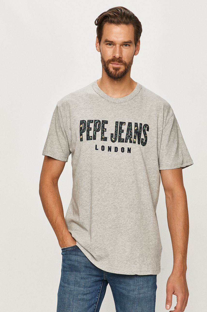 Pepe Jeans - T-shirt Salvador szary PM507273