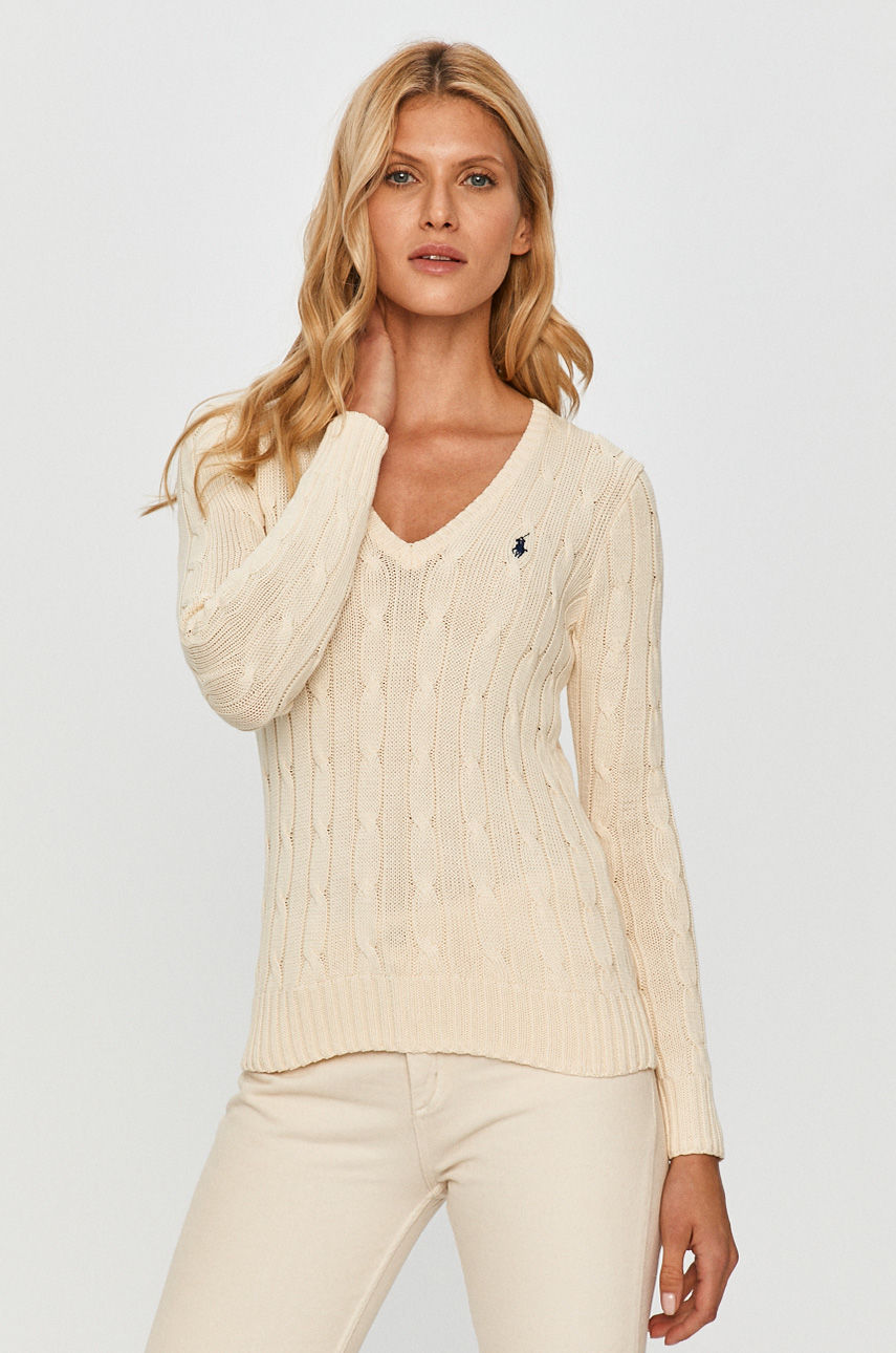 Polo Ralph Lauren - Sweter kremowy 211580008026