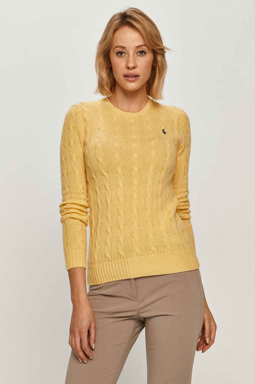 Polo Ralph Lauren - Sweter żółty 211525764076
