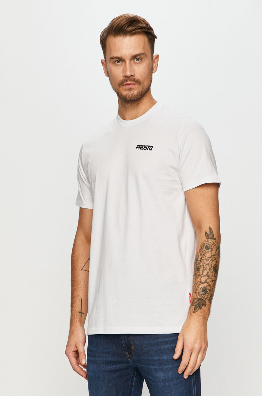Prosto - T-shirt biały 9208.WHITE