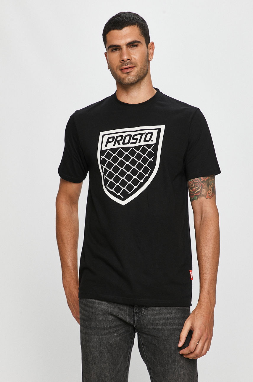 Prosto - T-shirt czarny 9195.BLACK