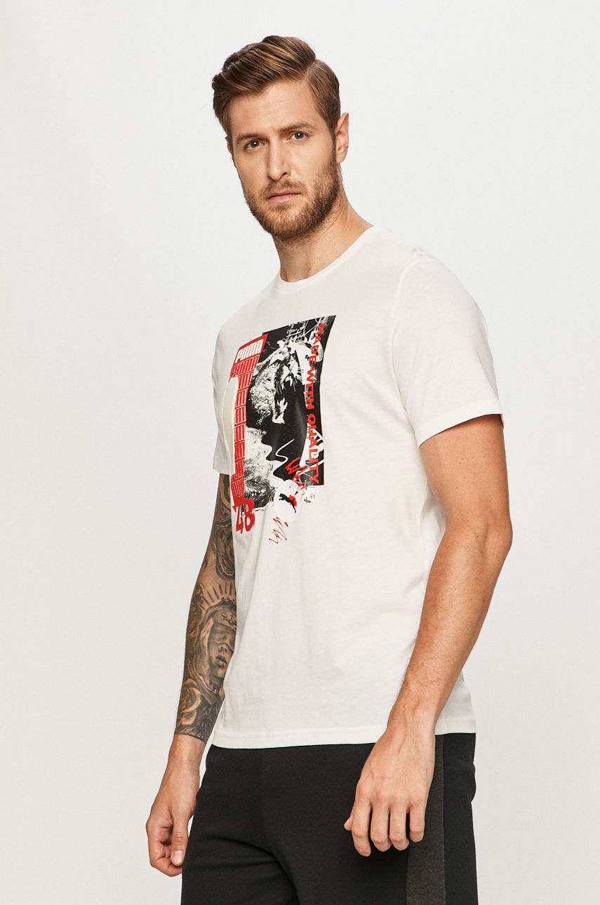 Puma - T-shirt biały 584516