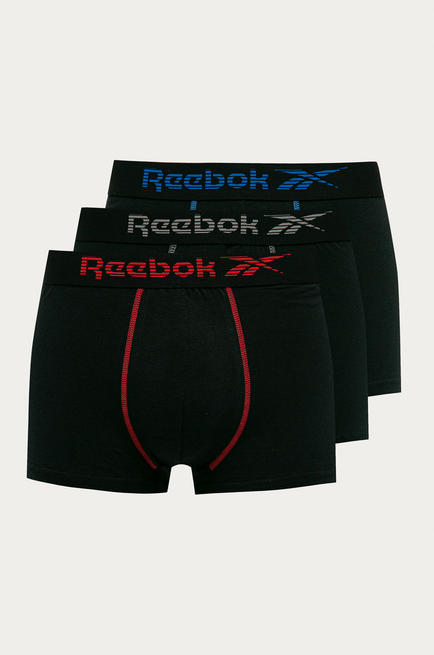 Reebok - Bokserki (3-pack) czarny U5.F8297