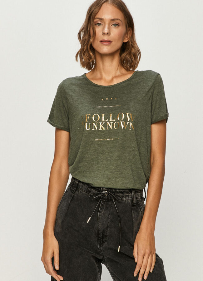 Roxy - T-shirt ciemny zielony ERJZT05042