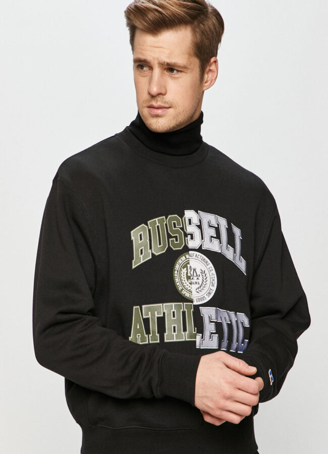Russell Athletic - Bluza bawełniana czarny E06282