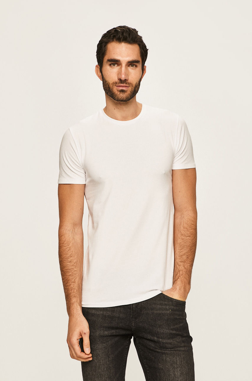 Selected - T-shirt biały 16073457