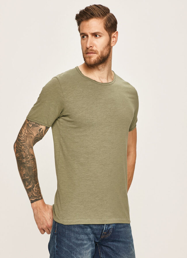 Selected - T-shirt zielony 16071775