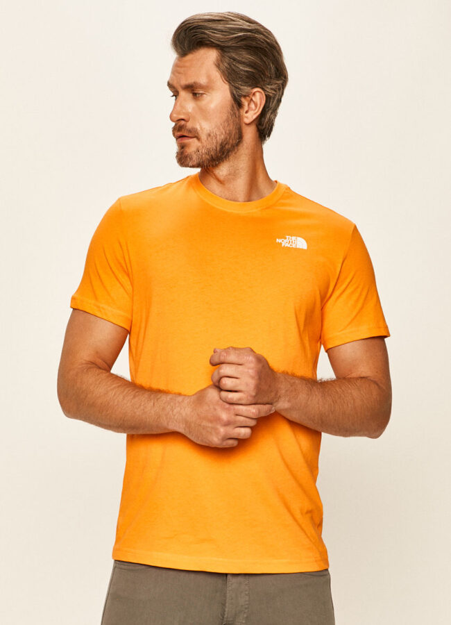 The North Face - T-shirt pomarańczowy NF0A2TX2ECL1