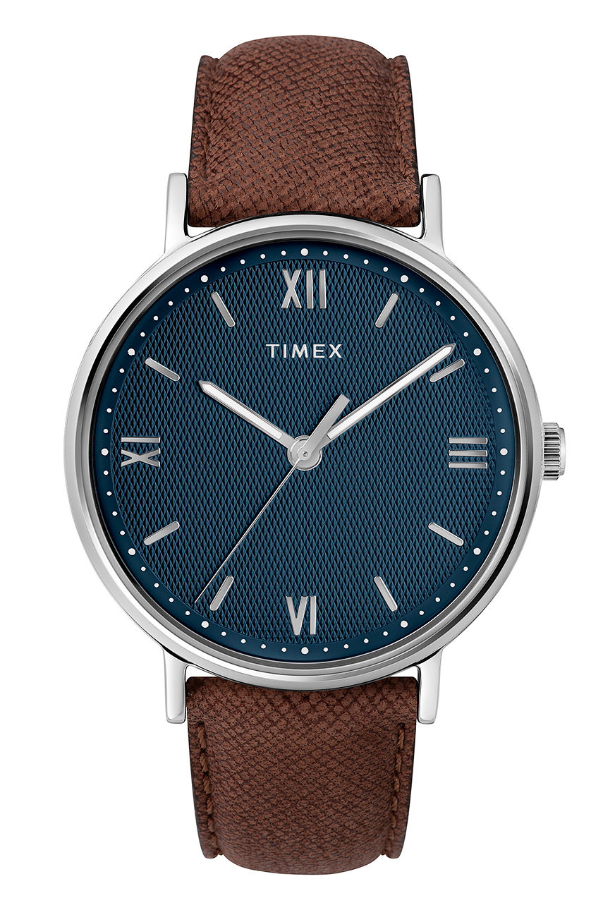 Timex - Zegarek TW2T34800 brązowy TW2T34800
