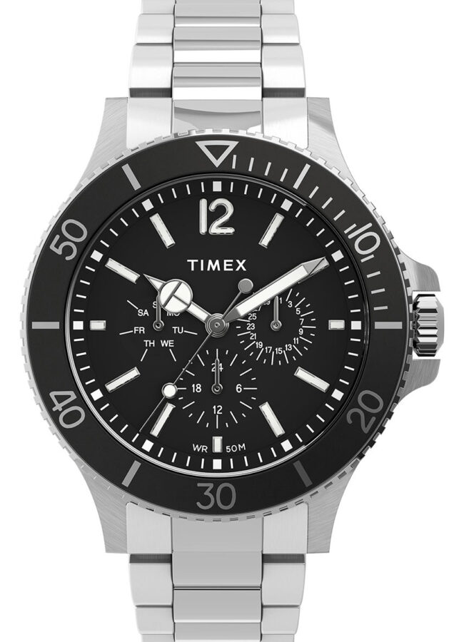 Timex - Zegarek TW2U13100 srebrny TW2U13100
