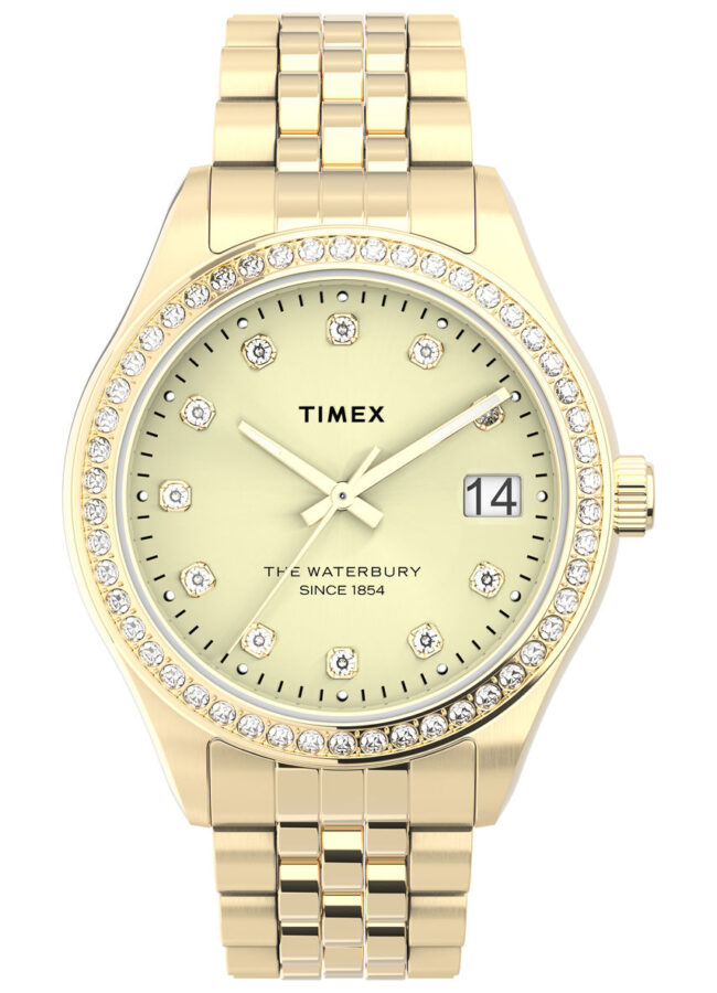 Timex - Zegarek TW2U53800 złoty TW2U53800