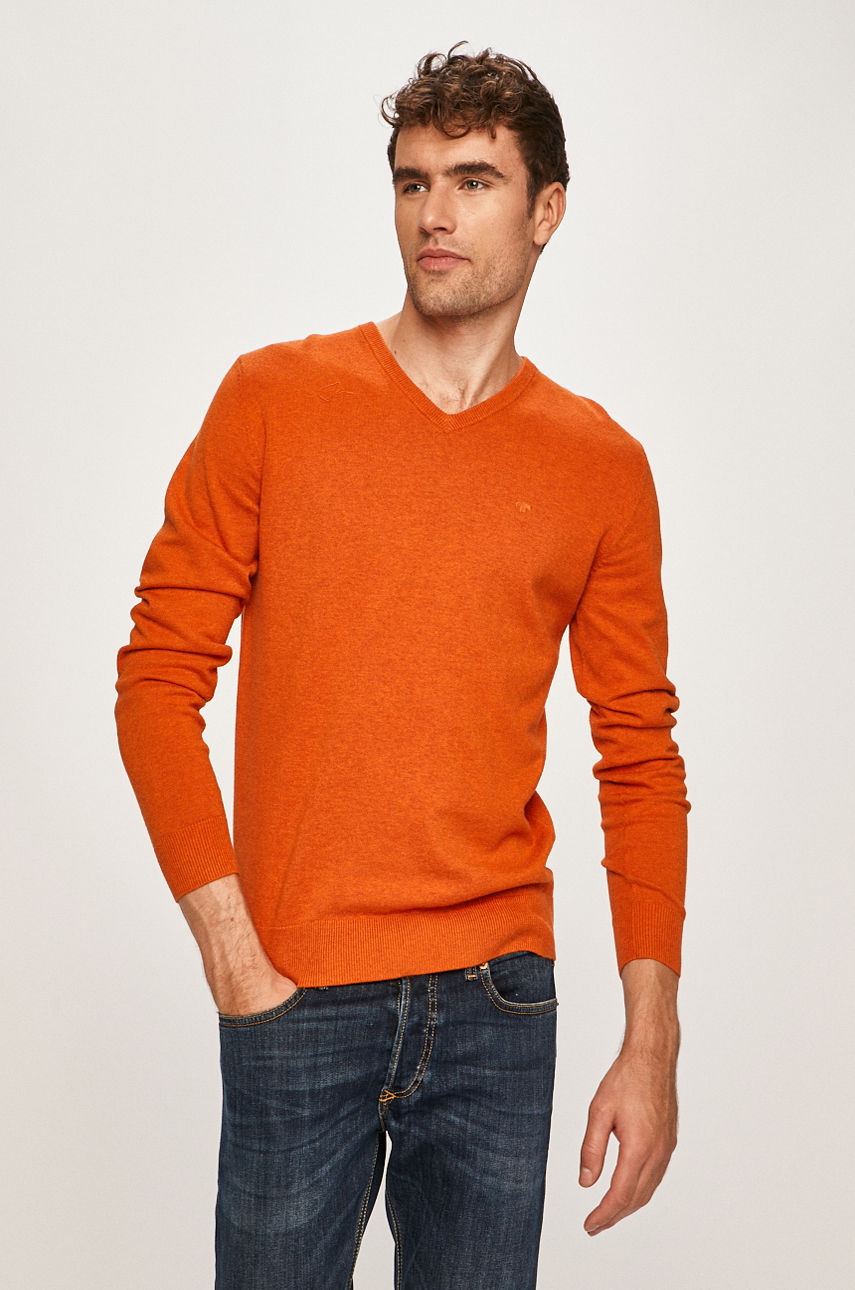 Tom Tailor Denim - Sweter pomarańczowy 1012820