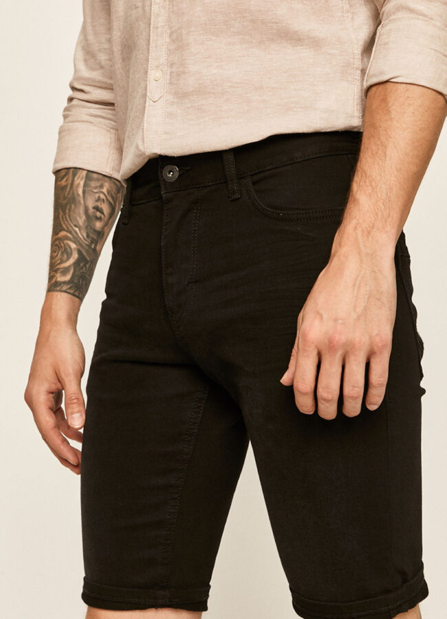 Tom Tailor Denim - Szorty jeansowe czarny 1016212