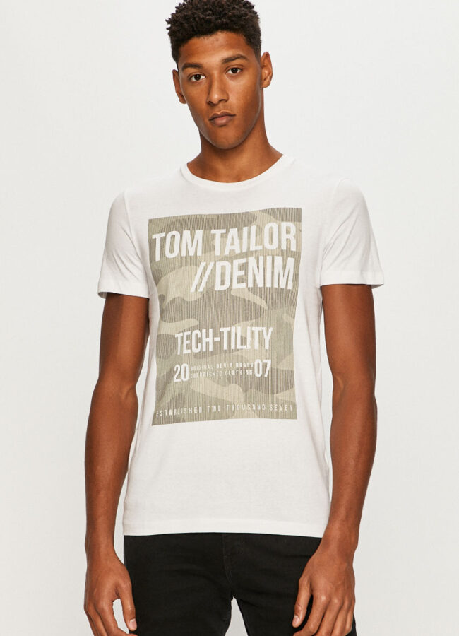 Tom Tailor Denim - T-shirt biały 1021285