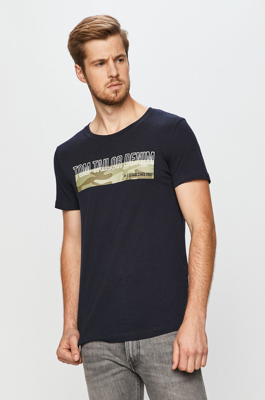 Tom Tailor Denim - T-shirt granatowy 1020483