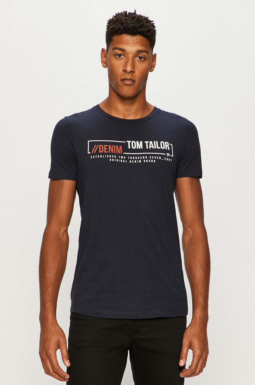 Tom Tailor Denim - T-shirt granatowy 1021279
