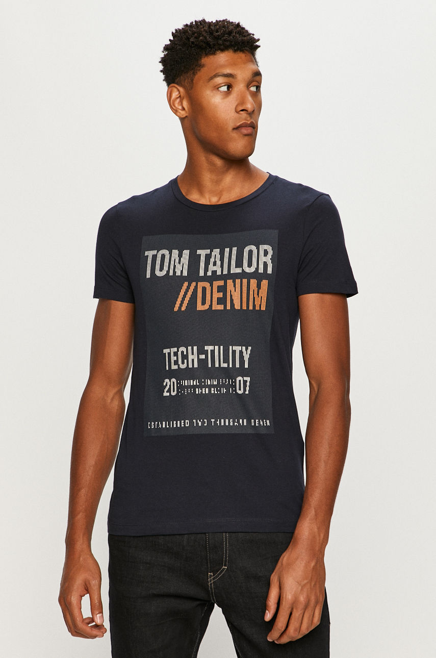 Tom Tailor Denim - T-shirt granatowy 1021285