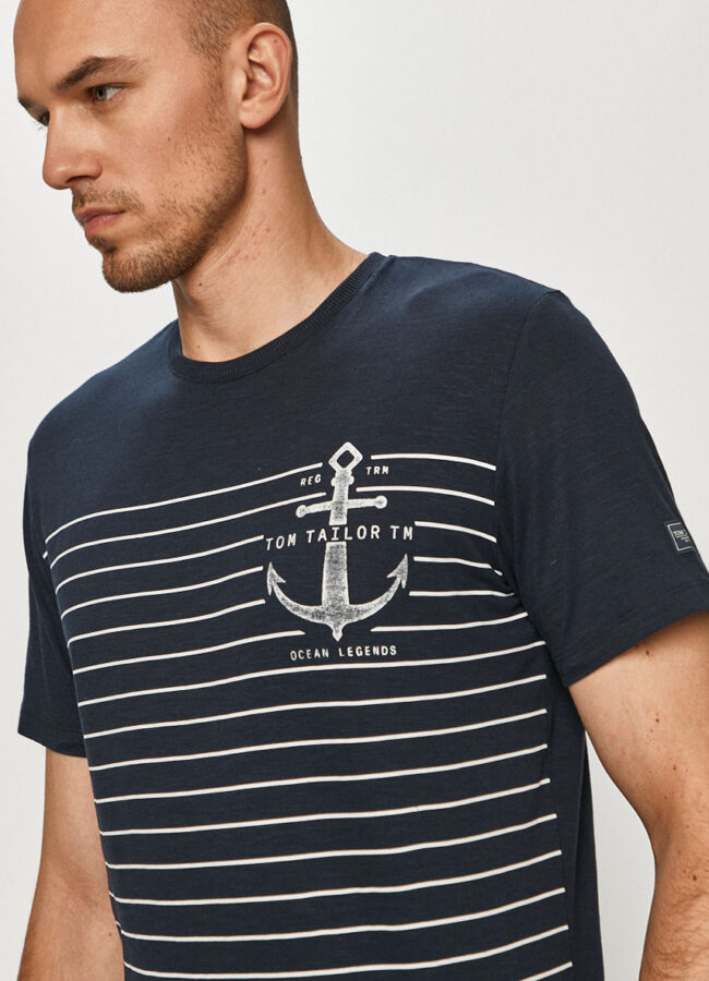 Tom Tailor - T-shirt granatowy 1024573.10302