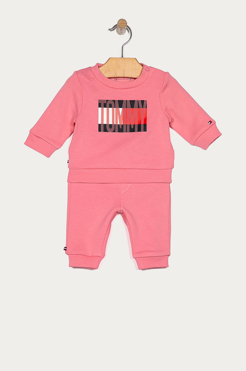 Tommy Hilfiger - Komplet niemowlęcy 56-92 cm różowy KN0KN01172