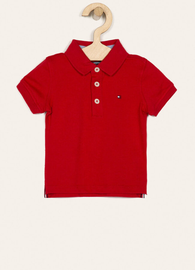 Tommy Hilfiger - Polo dziecięce 74-176 cm czerwony KB0KB03975