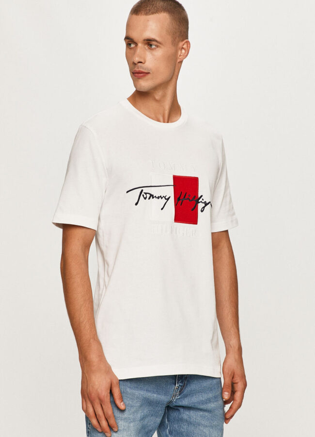 Tommy Hilfiger - T-shirt biały MW0MW15331